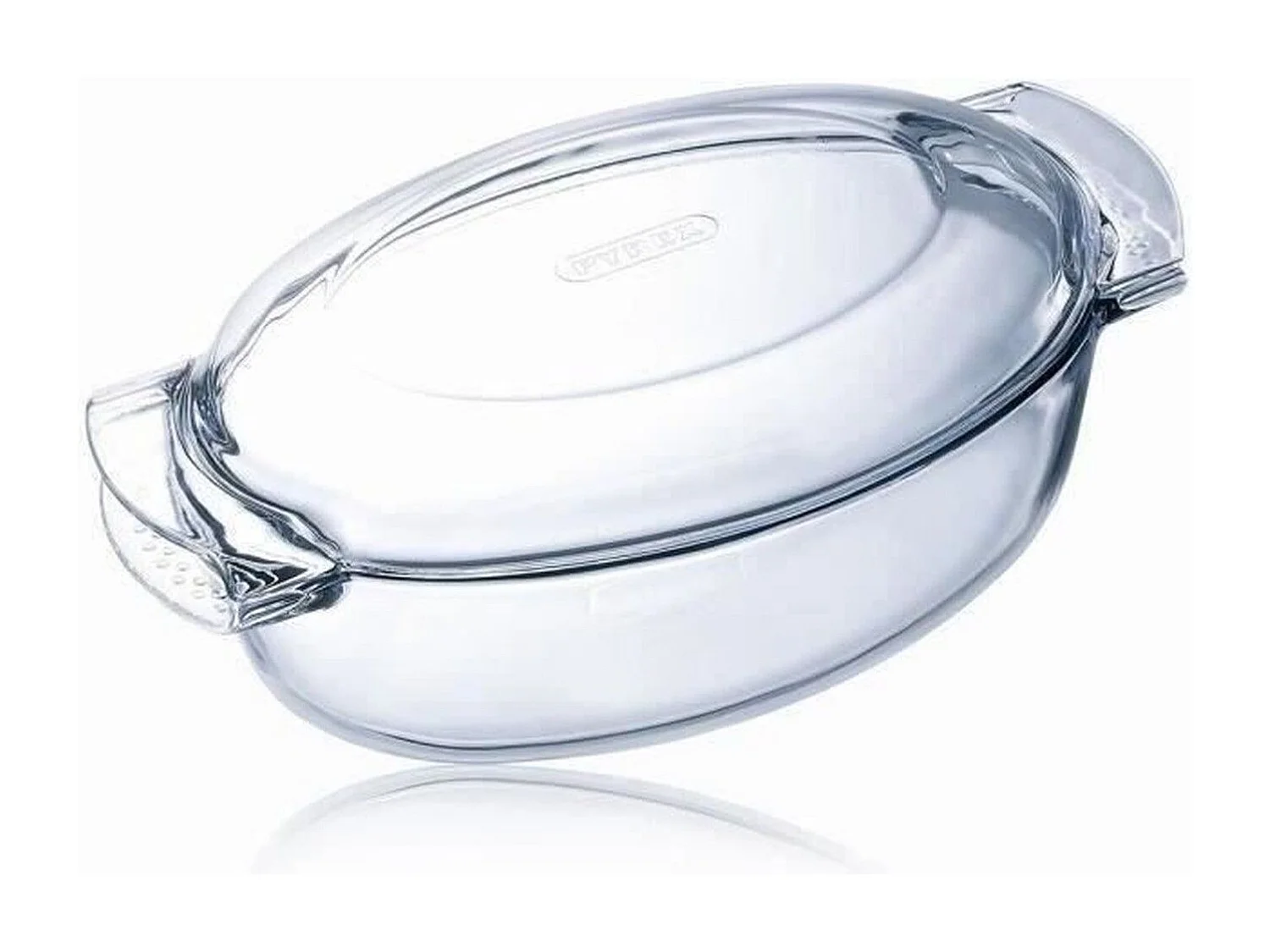 Cazuela ovalada Classic Vidrio Pyrex con tapa 15x39x23 cm