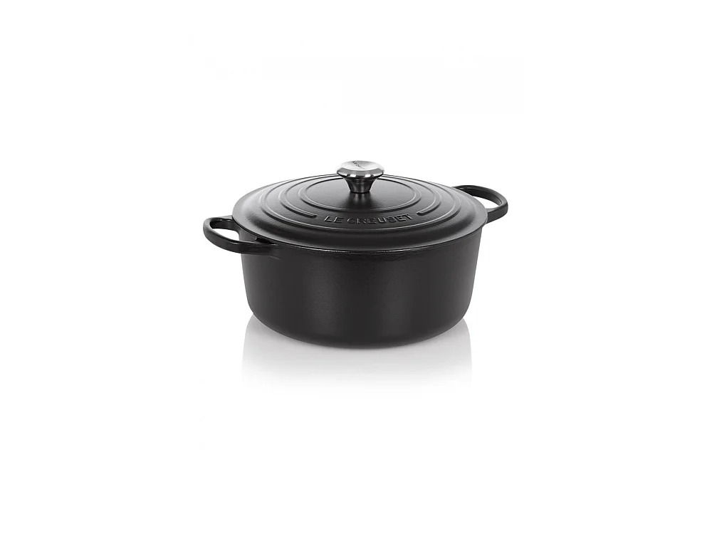 Cocotte ronde Signature 28cm noir mat