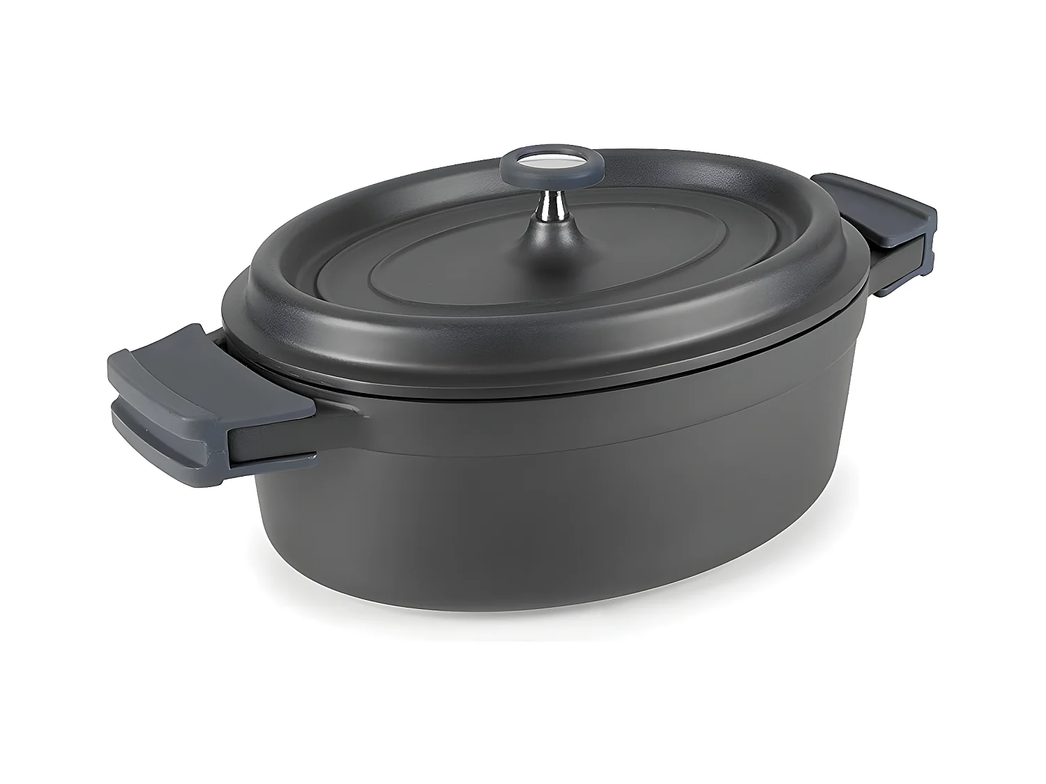 Lacor Cocotte ovale en fonte émaillée 26cm noir - 25933