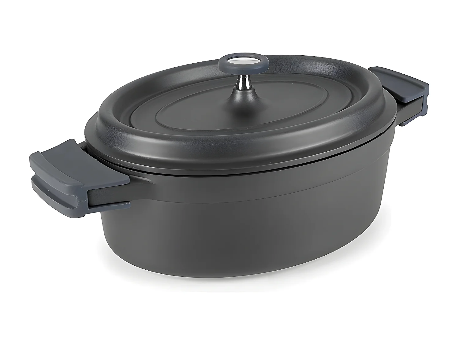 Lacor Cocotte ovale en fonte émaillée 26cm noir - 25933