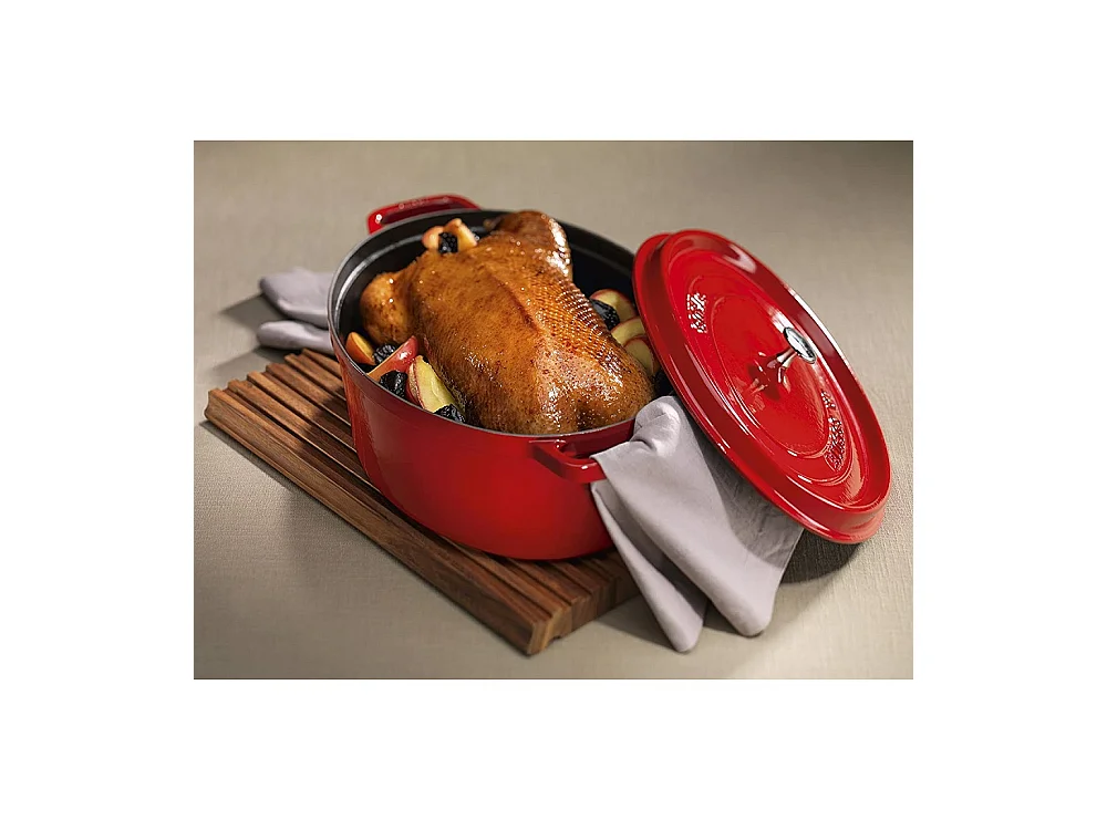 Cocotte ovale Signature 40cm Cerise