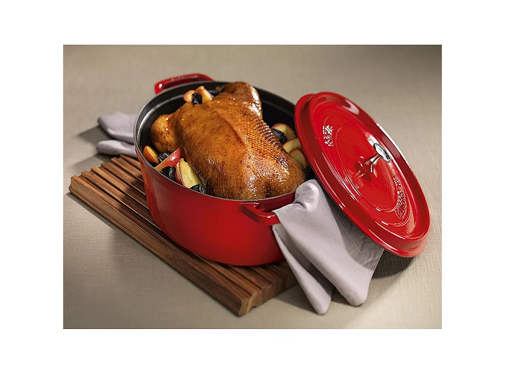 Cocotte ovale Signature 40cm Cerise