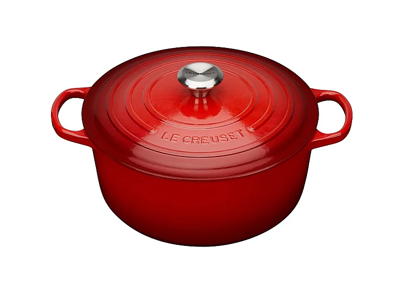 Cocotte ronde Signature 28cm Cerise