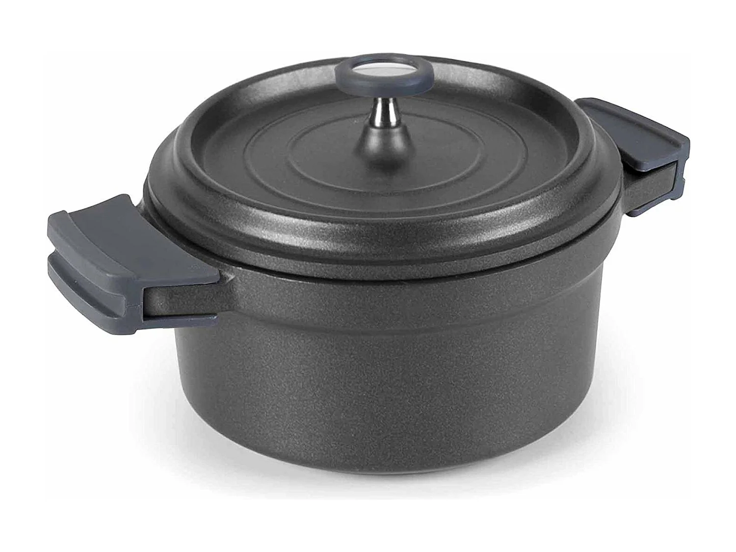 Lacor Cocotte ronde en fonte émaillée 20cm noir - 25921