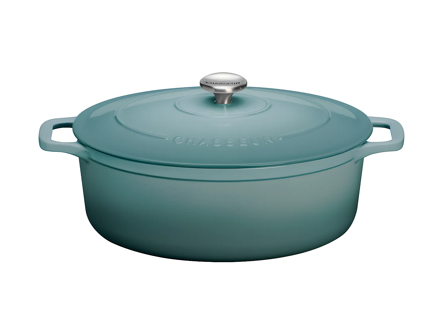 Chasseur Cocotte en fonte émaillée 33cm bleu quartz - puc473325