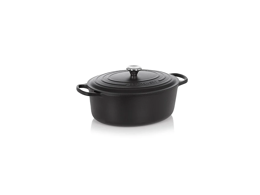 Cocotte ovale Signature 33cm noir mat
