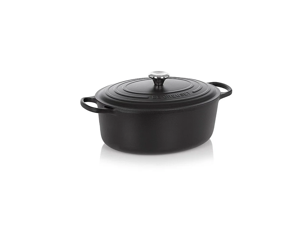 Cocotte ovale Signature 33cm noir mat