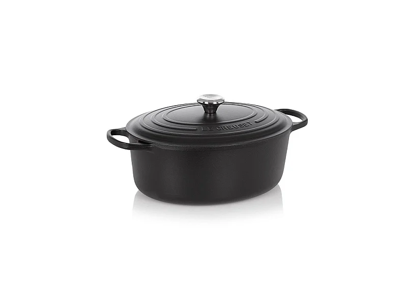 Cocotte ovale Signature 33cm noir mat