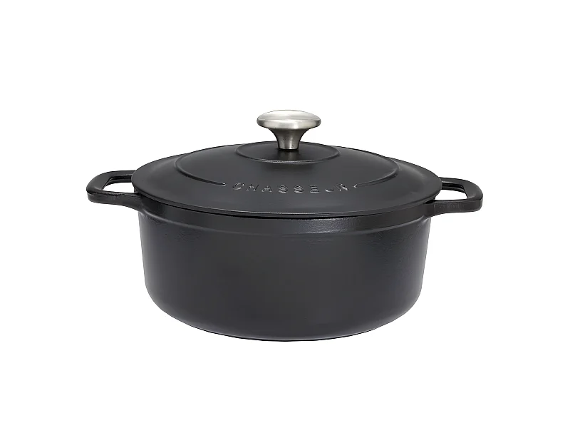Chasseur Cocotte ronde en fonte émaillée 32cm noir - puc473201