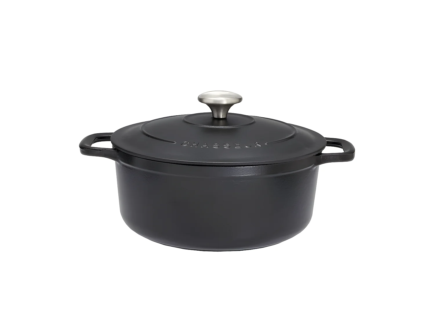 Chasseur Cocotte ronde en fonte émaillée 32cm noir - puc473201