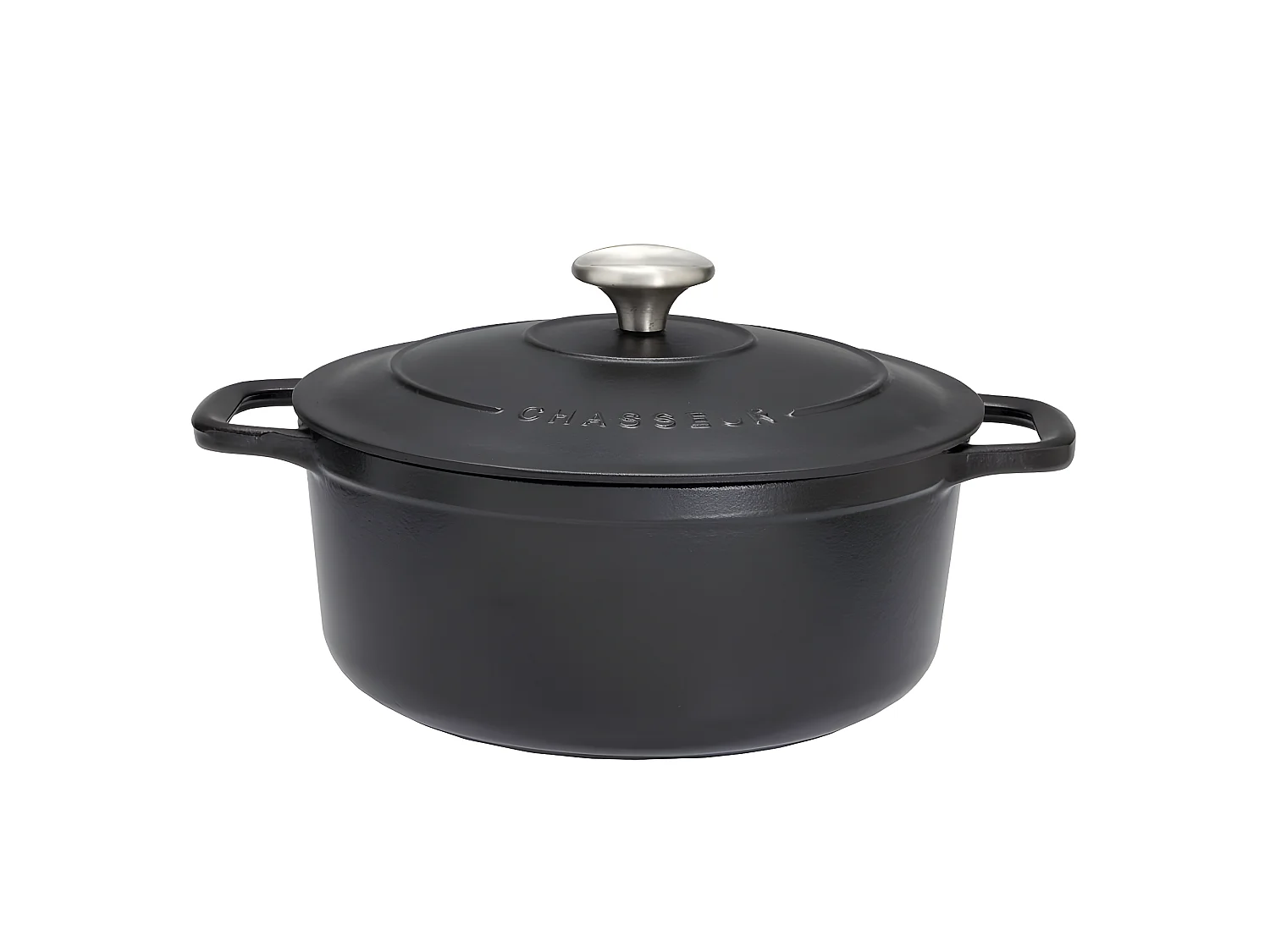 Chasseur Cocotte ronde en fonte émaillée 32cm noir - puc473201
