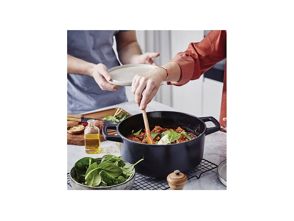 Beka Cocotte ronde en fonte émaillée 26cm noir - 15141264