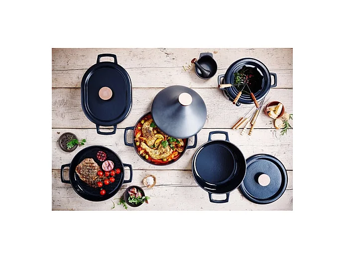 Beka Cocotte ronde en fonte émaillée 26cm noir - 15141264