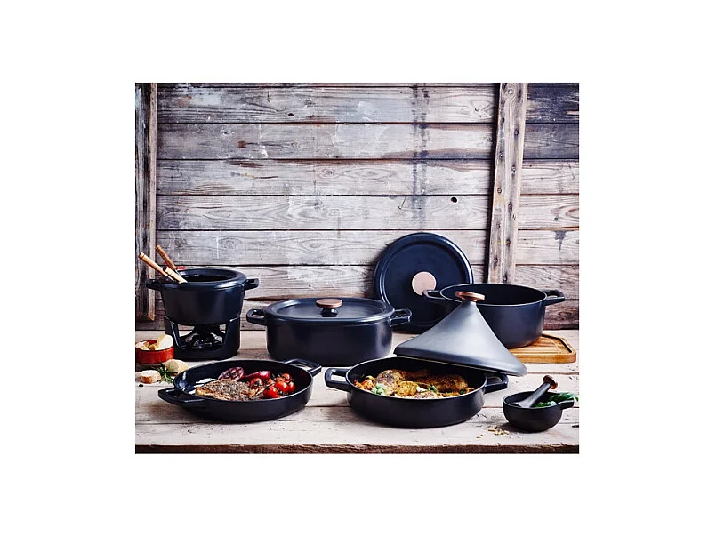 Beka Cocotte ronde en fonte émaillée 26cm noir - 15141264