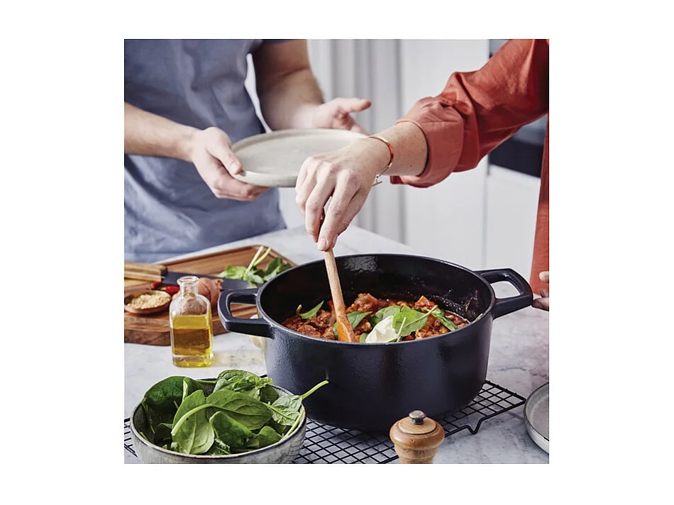 Beka Cocotte ronde en fonte émaillée 26cm noir - 15141264