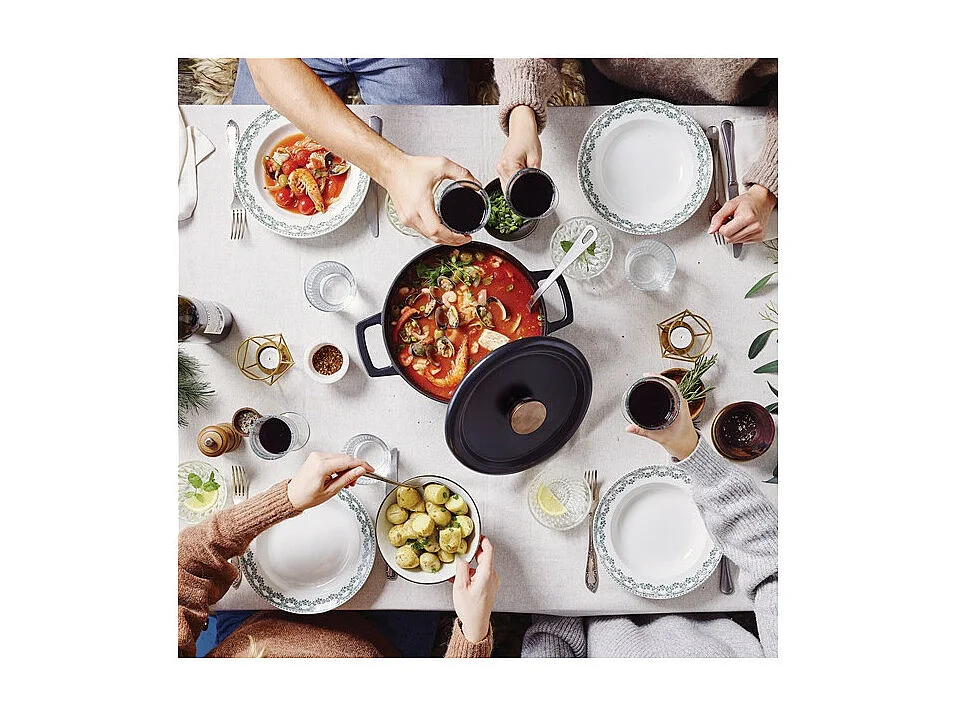 Beka Cocotte ronde en fonte émaillée 26cm noir - 15141264