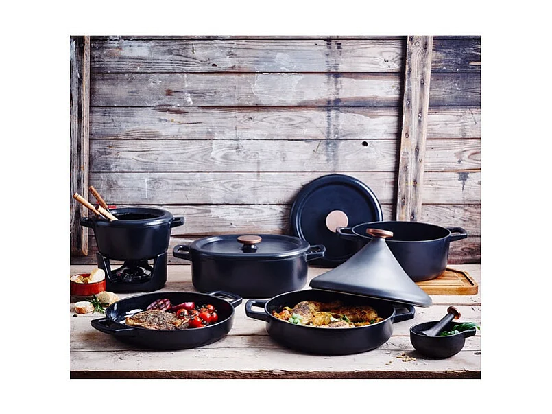 Beka Cocotte ronde en fonte émaillée 26cm noir - 15141264