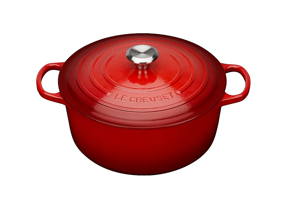 Cocotte ronde Signature 30cm Cerise