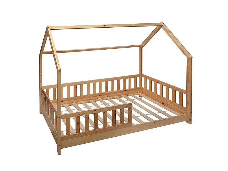 Lit enfant Bosco avec matelas et parure de lit Chat