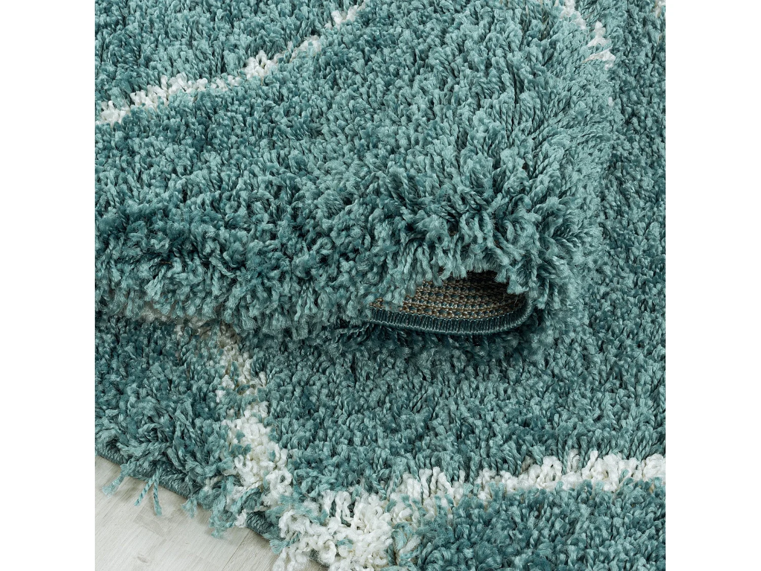 BERBERE - Tapis de style berbère - Bleu et Ivoire 200 x 290 cm