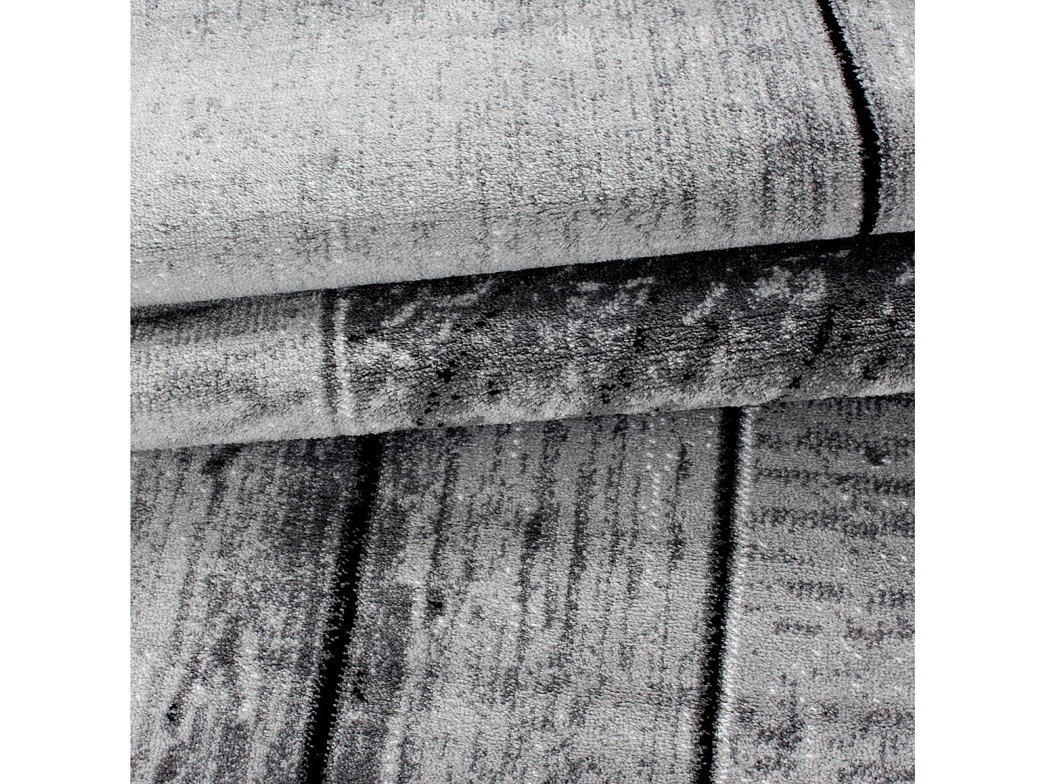 PARQUET - Tapis a effet parquet en bois - Nuance de Gris 200 x 290 cm