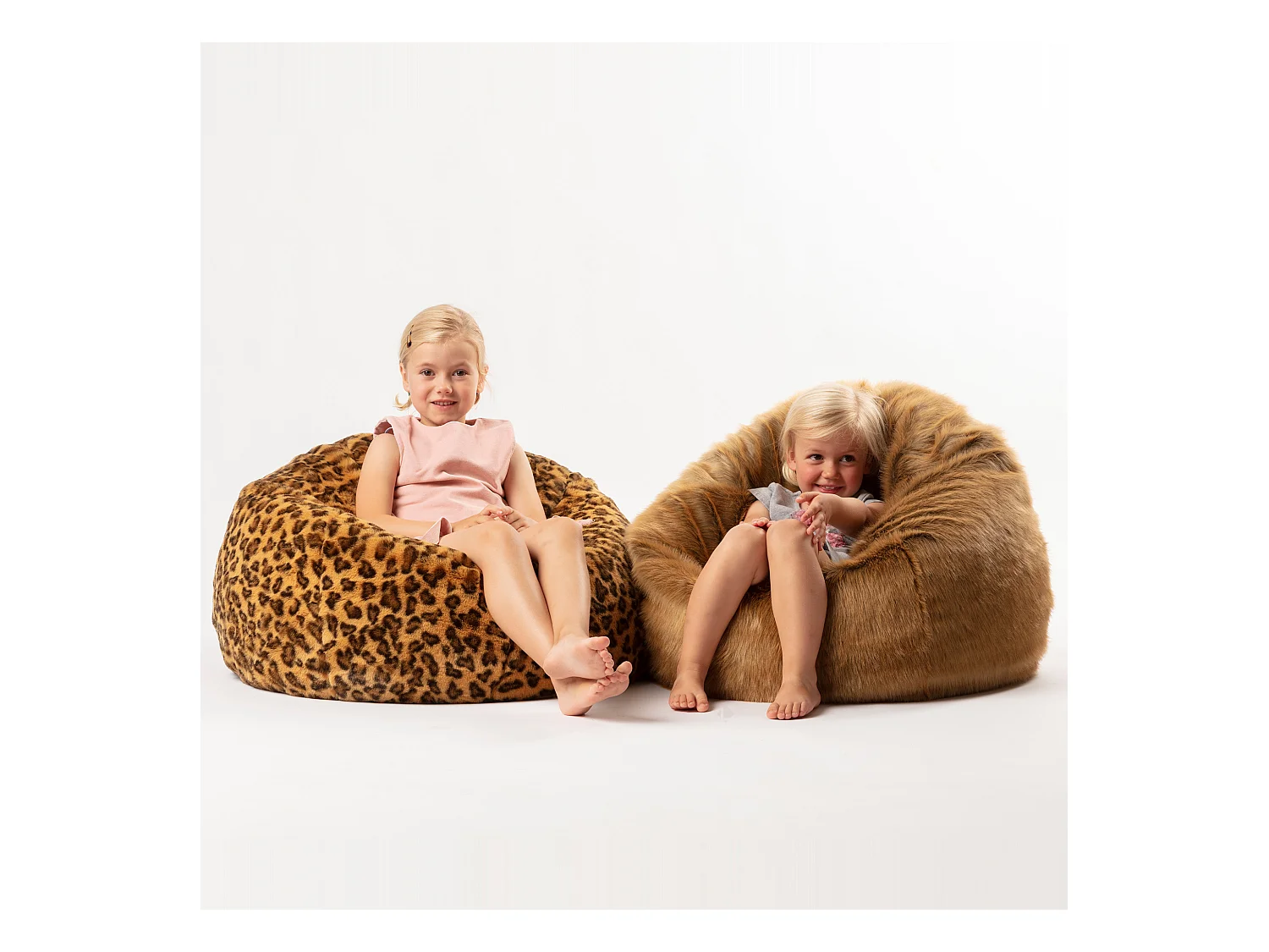 Pouf en peluche Lièvre Brun Lewis avec remplissage