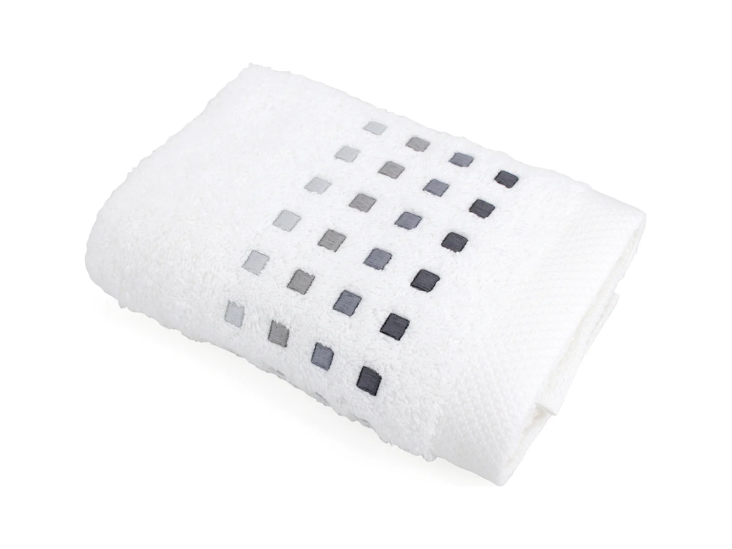 Serviette de toilette 50x100 cm PURE SQUARES Blanc 550 g/m2