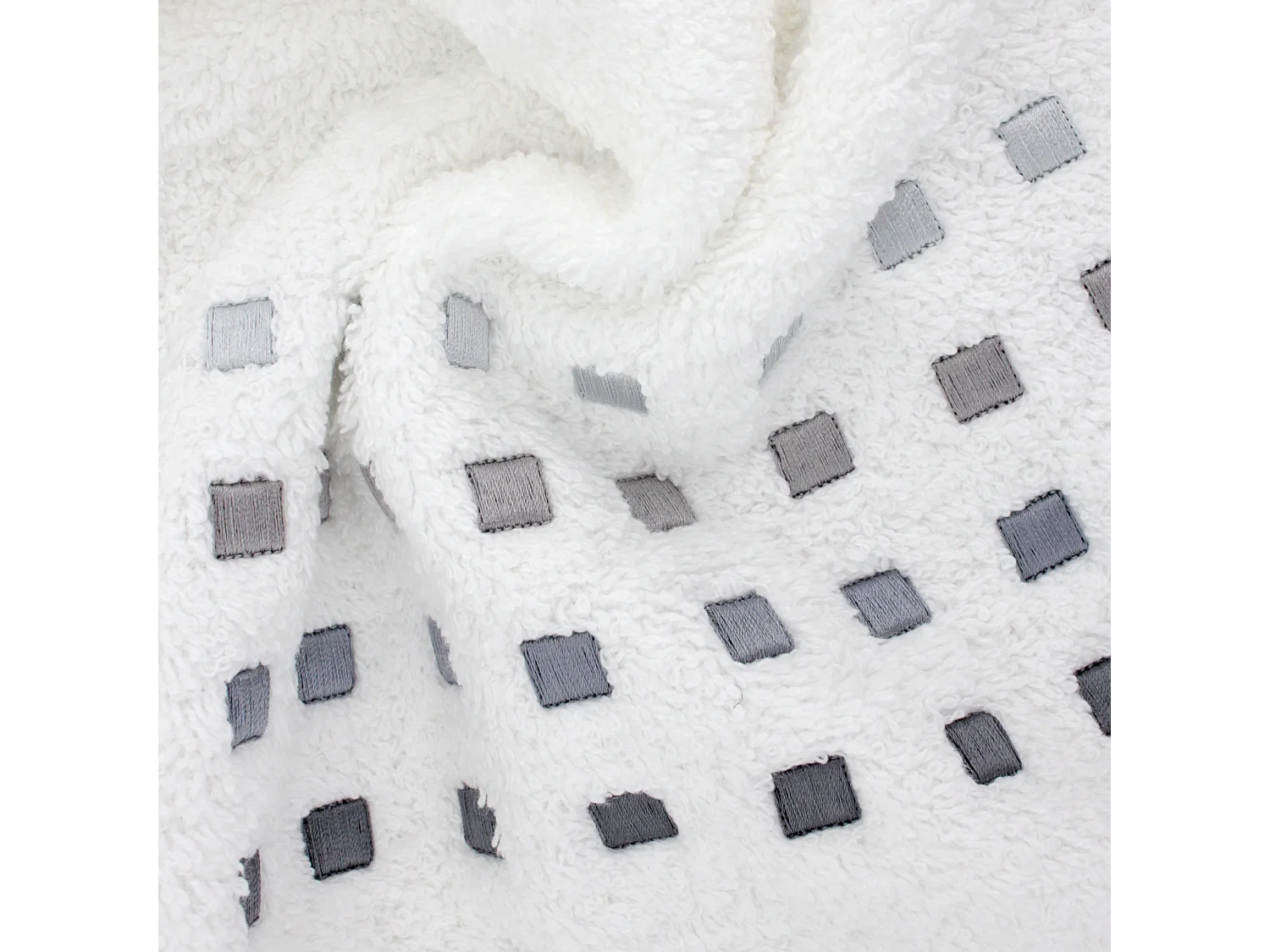 Serviette de toilette 50x100 cm PURE SQUARES Blanc 550 g/m2