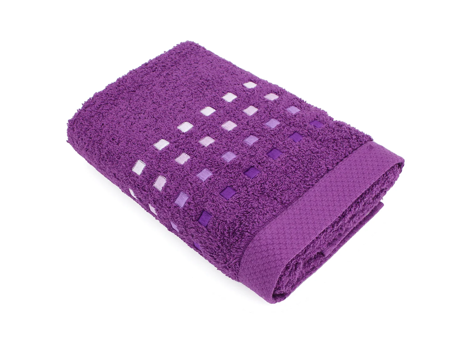 Serviette de toilette 50x100 cm PURE SQUARES Violet 550 g/m2