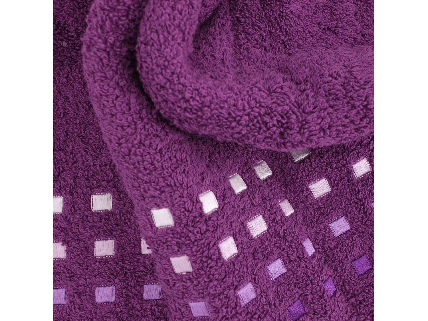 Serviette de toilette 50x100 cm PURE SQUARES Violet 550 g/m2