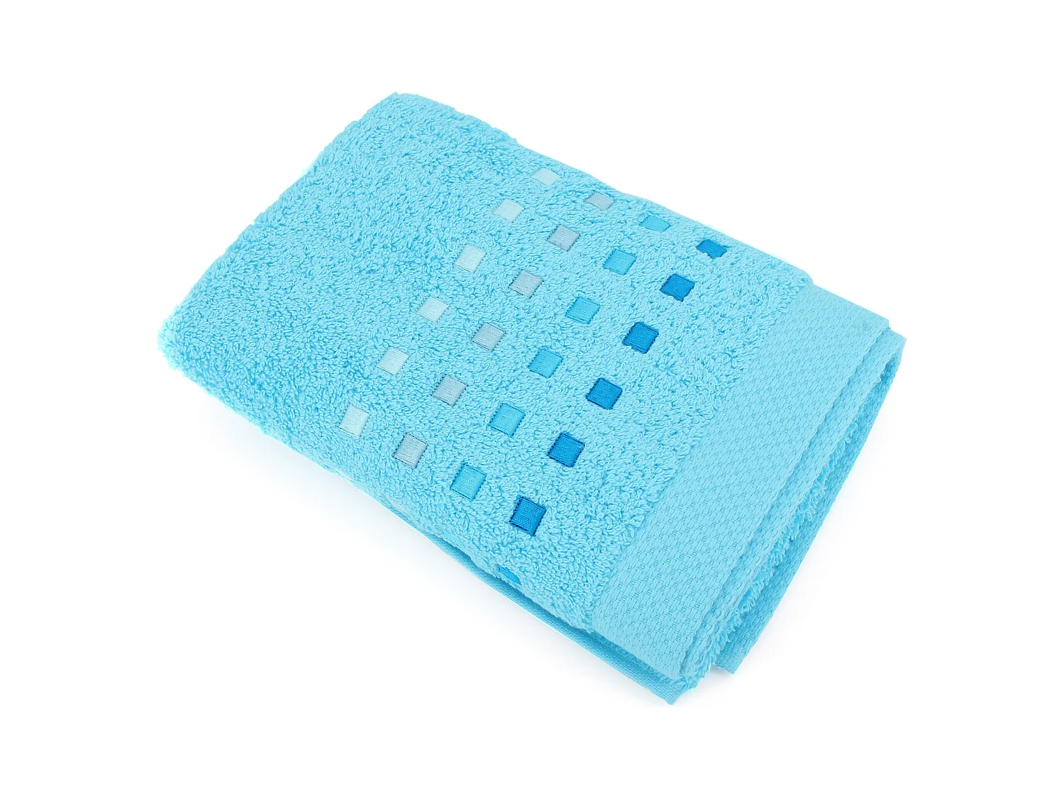 Serviette de toilette 50x100 cm coton 550 g/m2 PURE PRIMAVERA Bleu Océan