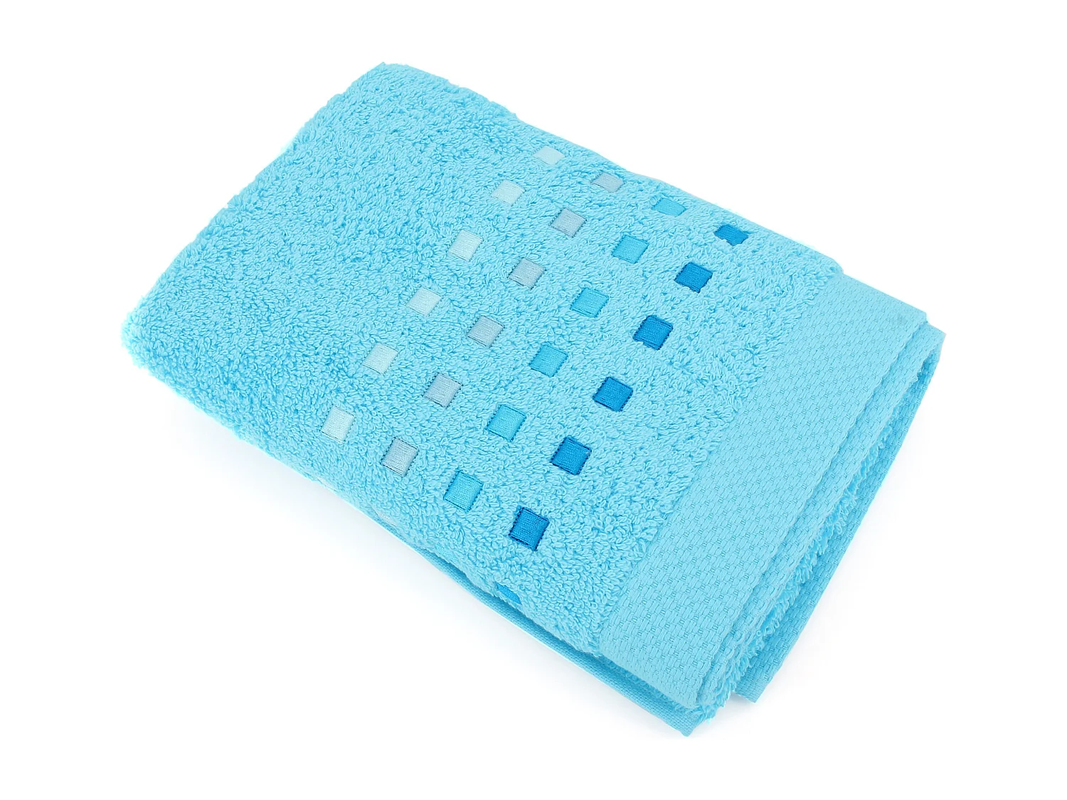 Serviette de toilette 50x100 cm coton 550 g/m2 PURE PRIMAVERA Bleu Océan
