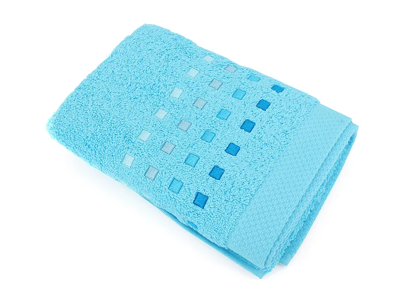 Serviette de toilette 50x100 cm coton 550 g/m2 PURE PRIMAVERA Bleu Océan