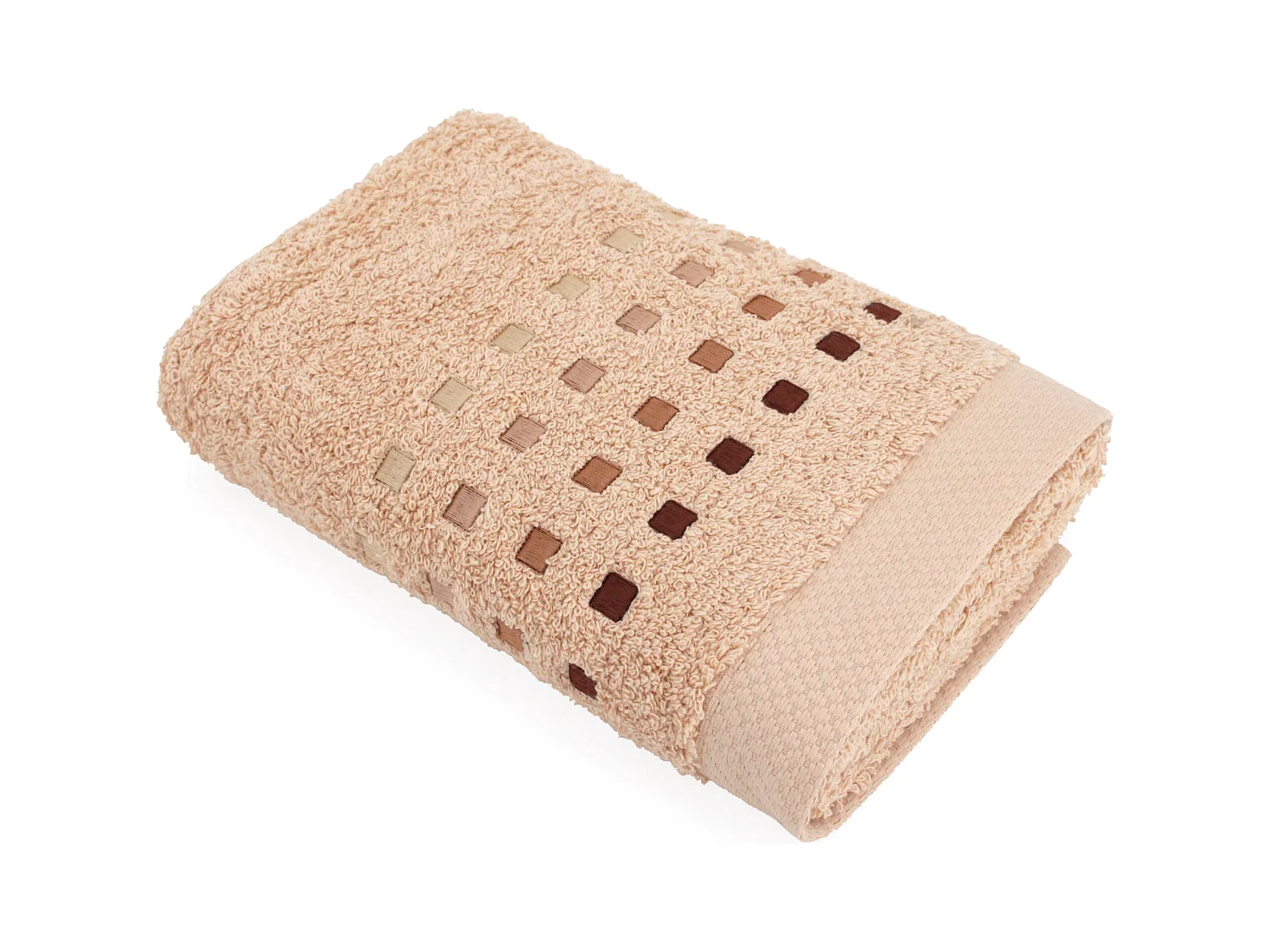Serviette de toilette 50x100 cm PURE SQUARES Ecru 550 g/m2