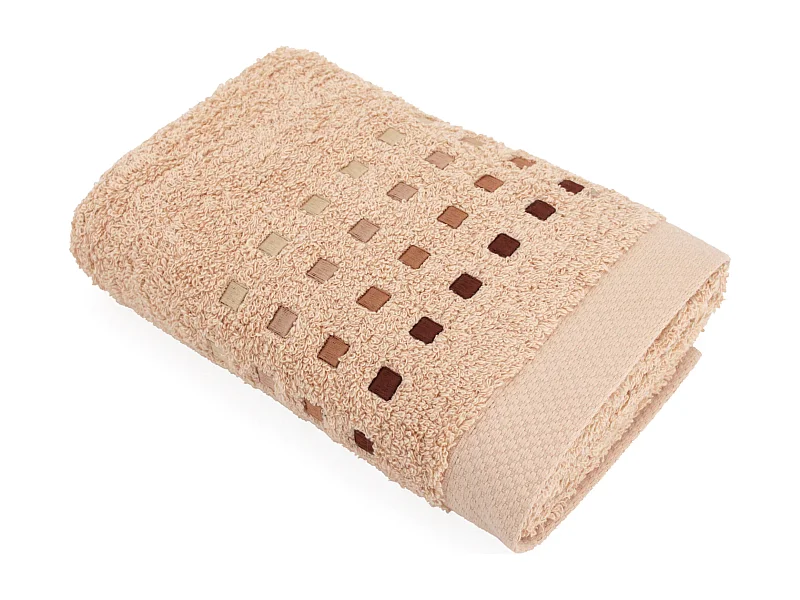Serviette de toilette 50x100 cm PURE SQUARES Ecru 550 g/m2
