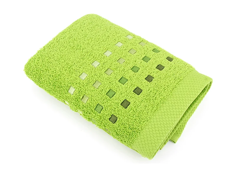 Serviette de toilette 50x100 cm coton 550 g/m2 PURE PRIMAVERA Vert Pistache