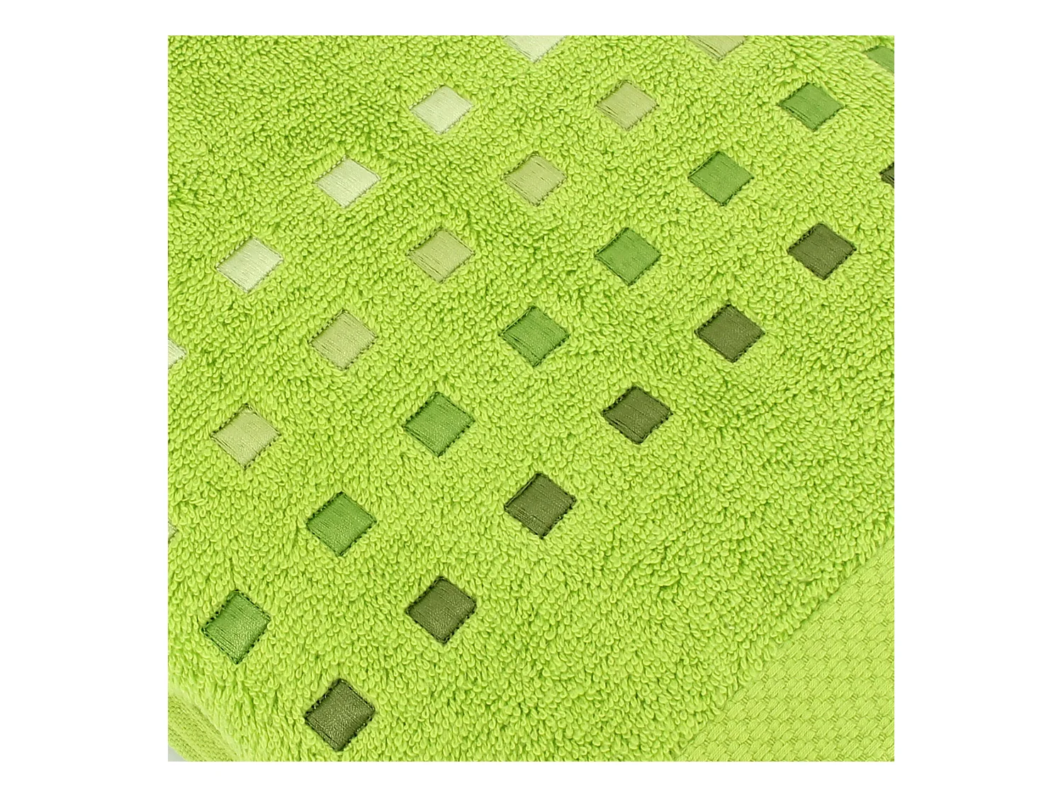 Serviette de toilette 50x100 cm coton 550 g/m2 PURE PRIMAVERA Vert Pistache