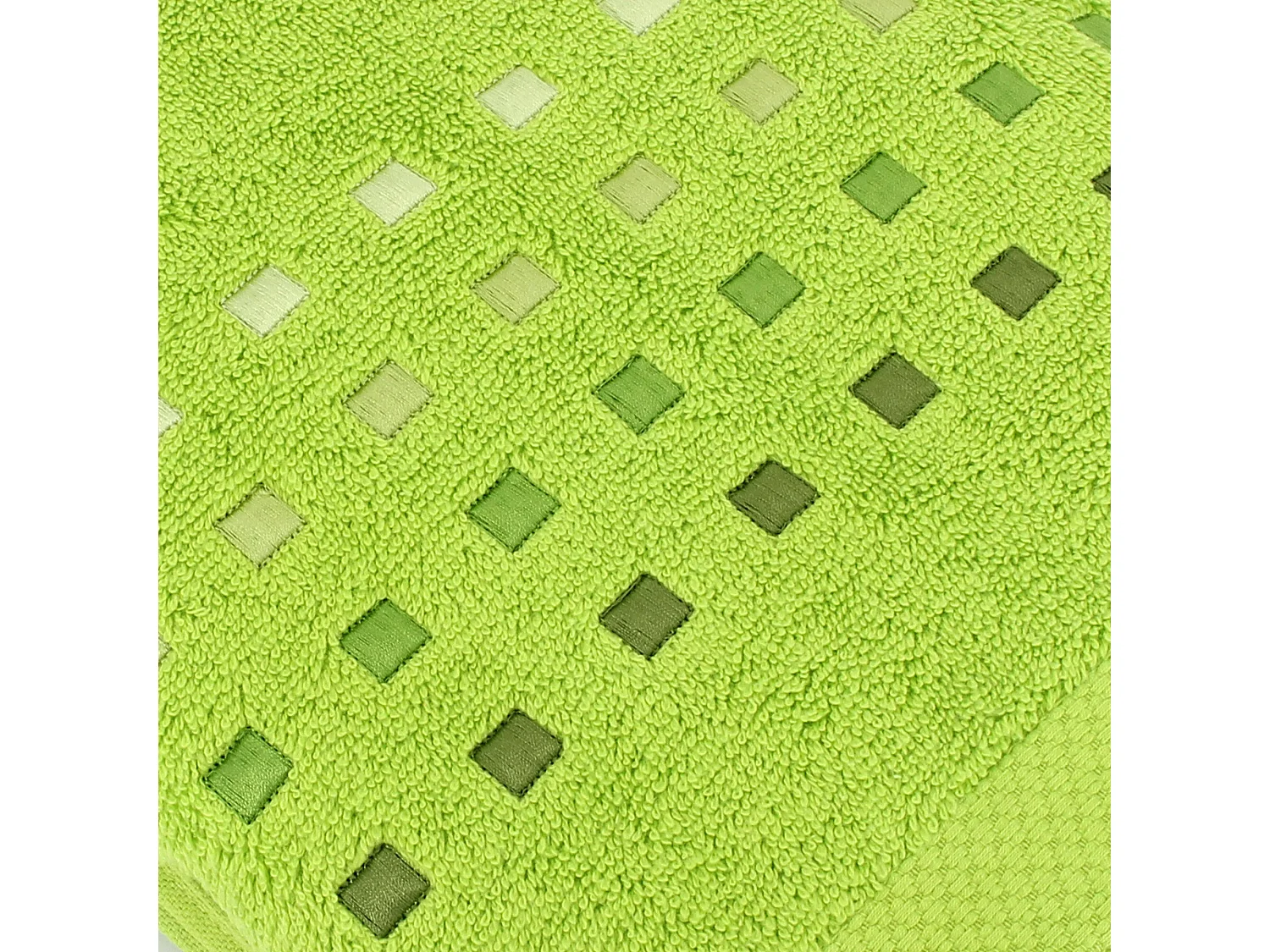Serviette de toilette 50x100 cm coton 550 g/m2 PURE PRIMAVERA Vert Pistache