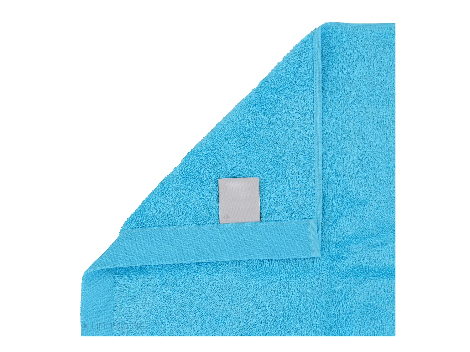 Lot de 2 serviettes invité 30x30 cm coton peigné ALBA bleu océan