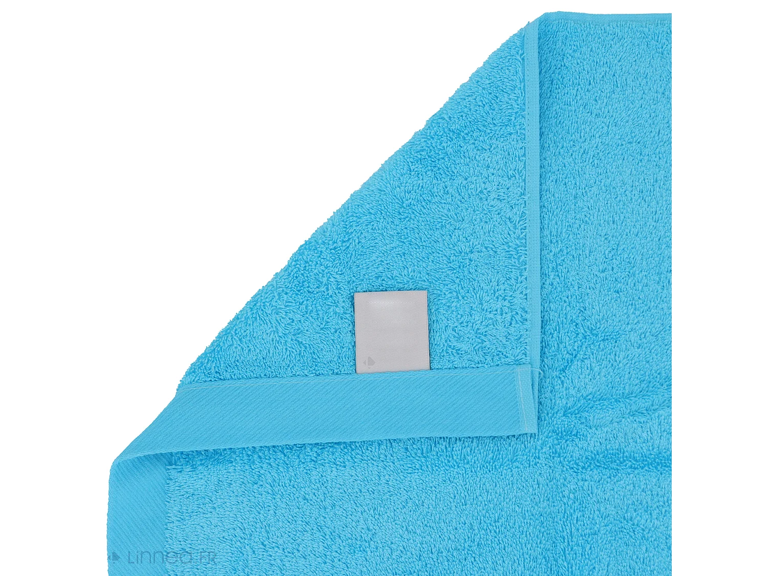 Lot de 2 serviettes invité 30x30 cm coton peigné ALBA bleu océan