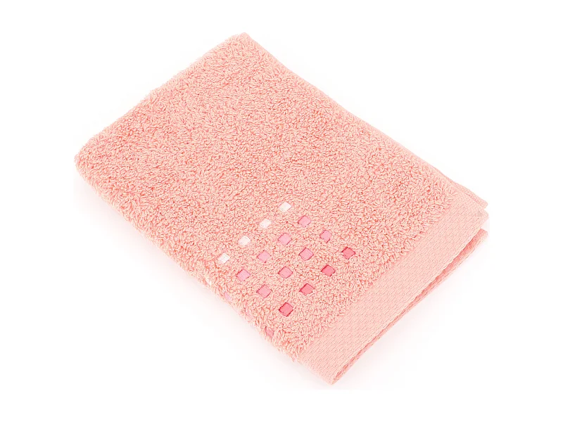 Serviette invité 33x50 cm coton 550 g/m2 PURE PRIMAVERA rose Saumon