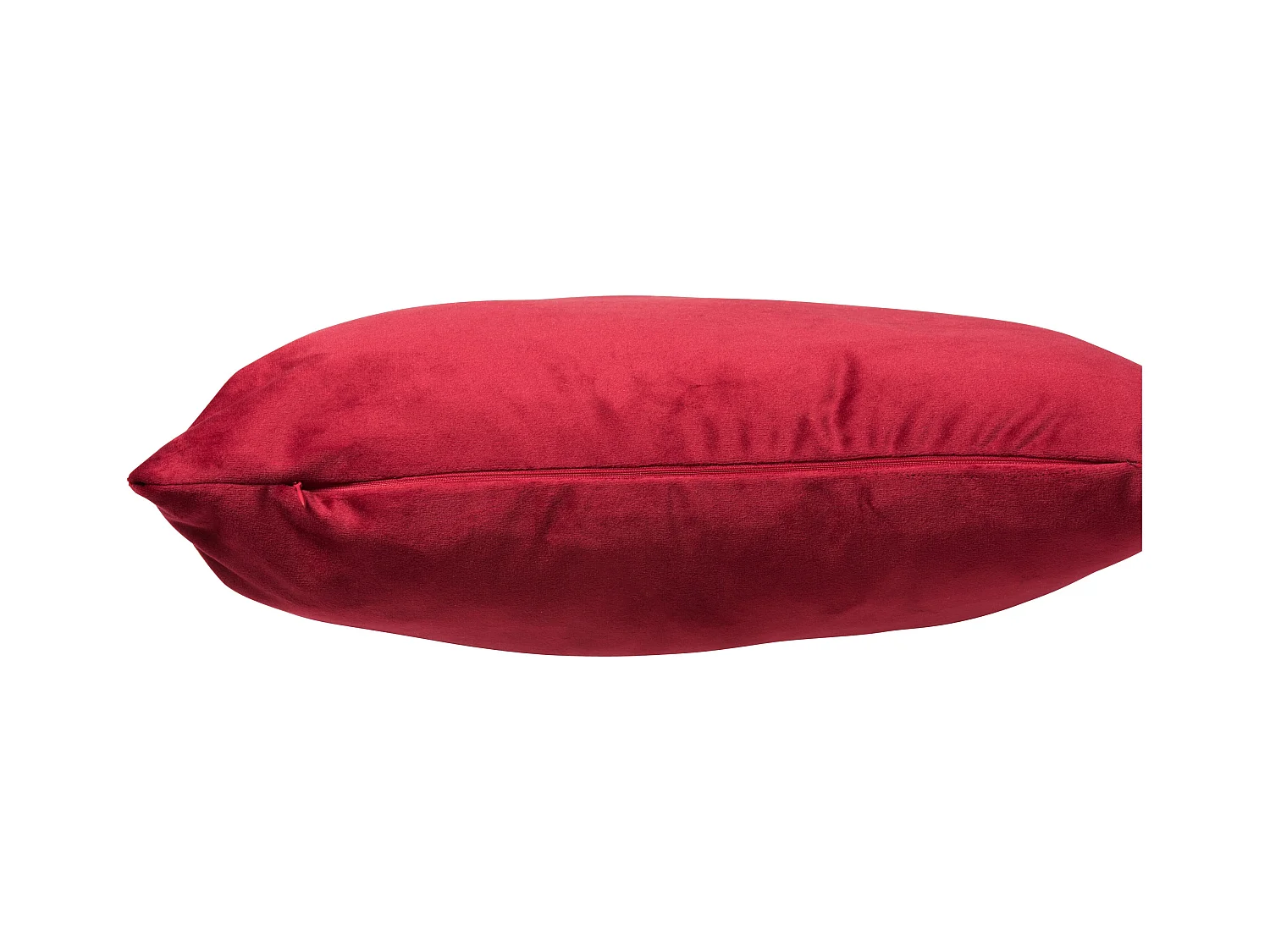 Coussin carré velours rouge Maya 45x45