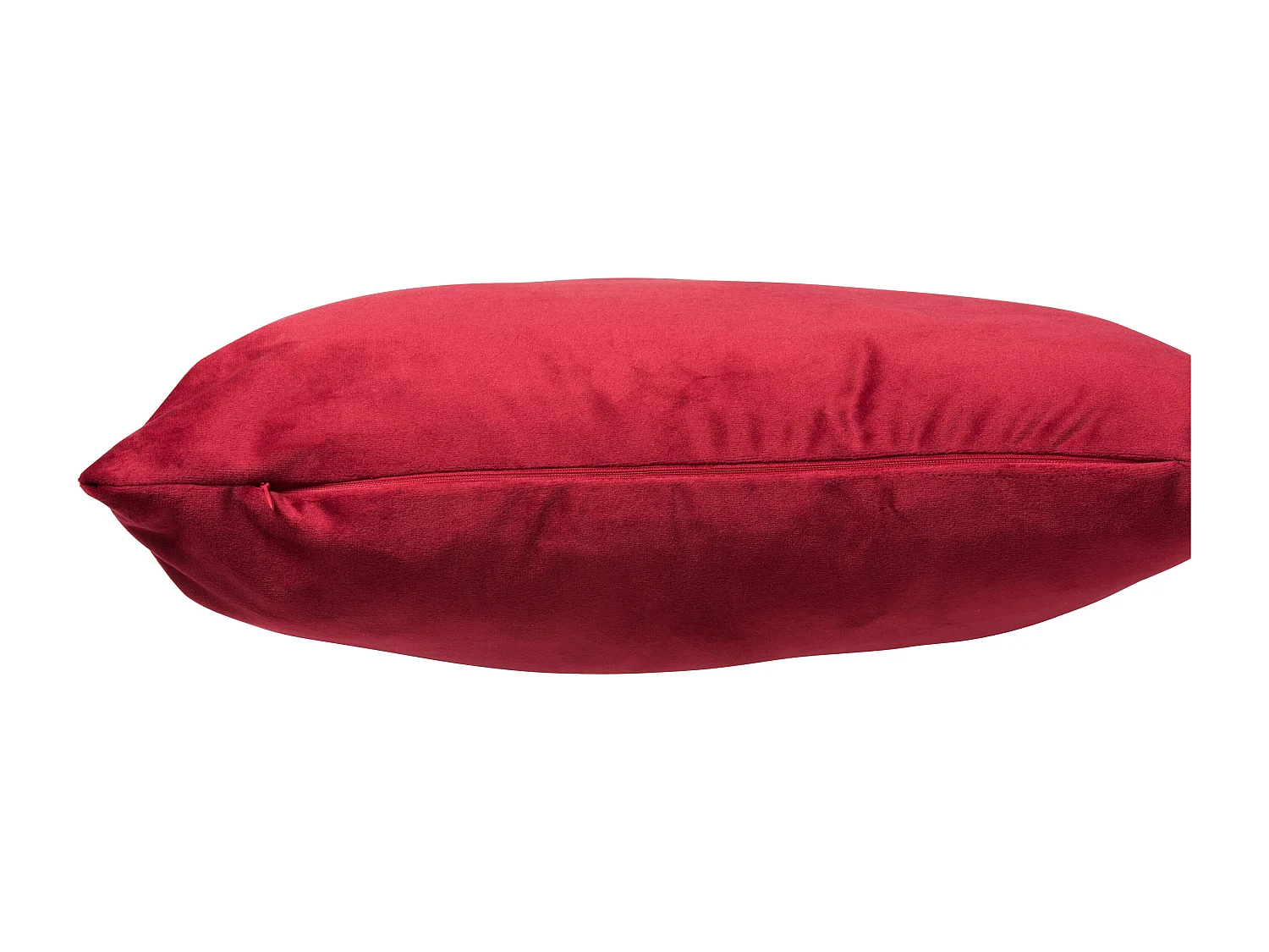 Maya rood fluwelen vierkant kussen 45 x 45 cm