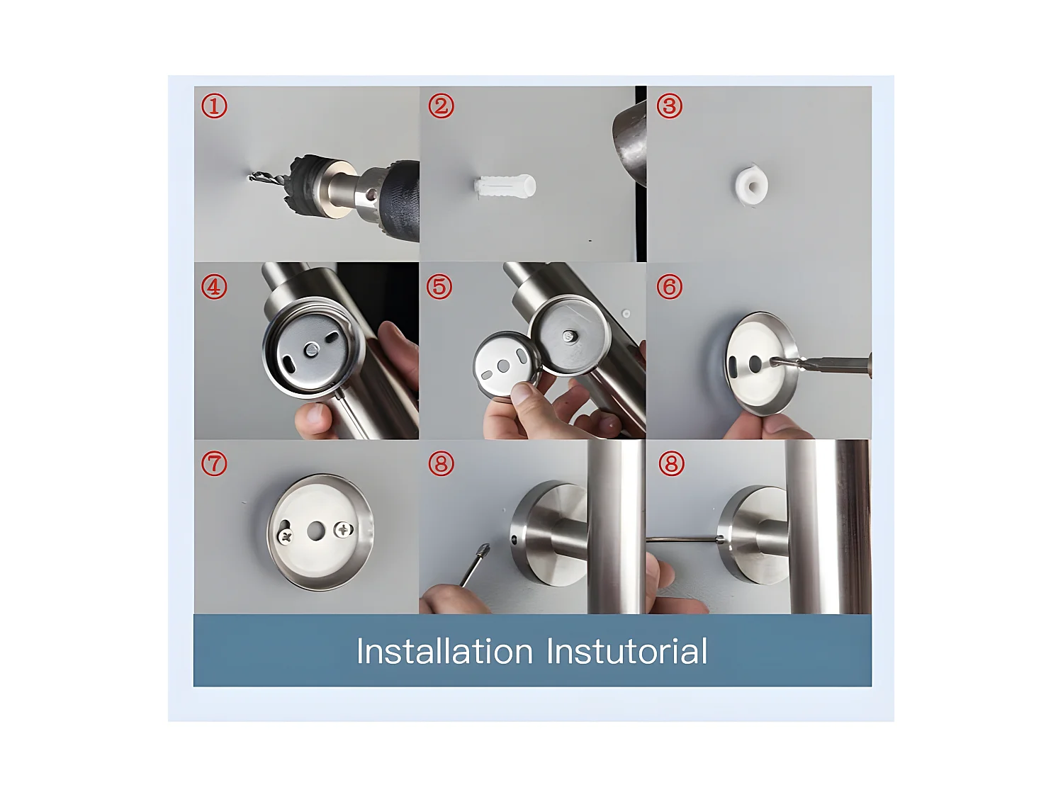 Pack accessoires salle de bain CHARLES chromé   3 crochets + 1 porte-serviette + 1 porte rouleau