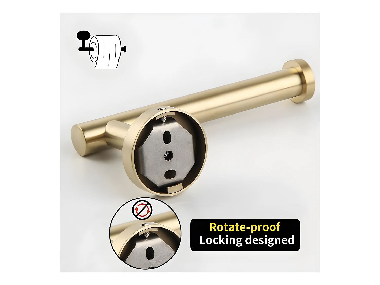 Pack accessoires salle de bain CHARLES chromé   3 crochets + 1 porte-serviette + 1 porte rouleau