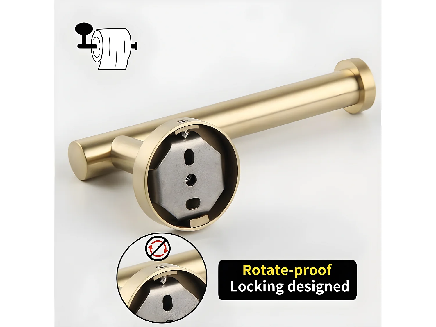 Pack accessoires salle de bain CHARLES chromé   3 crochets + 1 porte-serviette + 1 porte rouleau