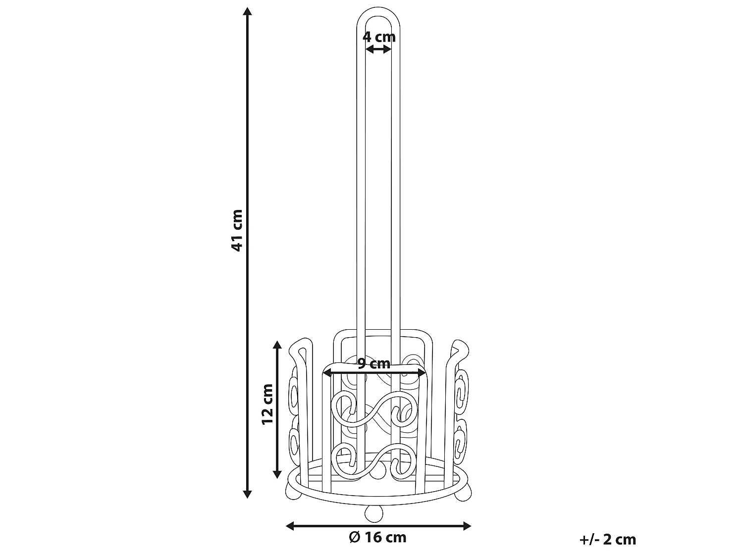 Portarrollos de baño MANDI Metal Gris