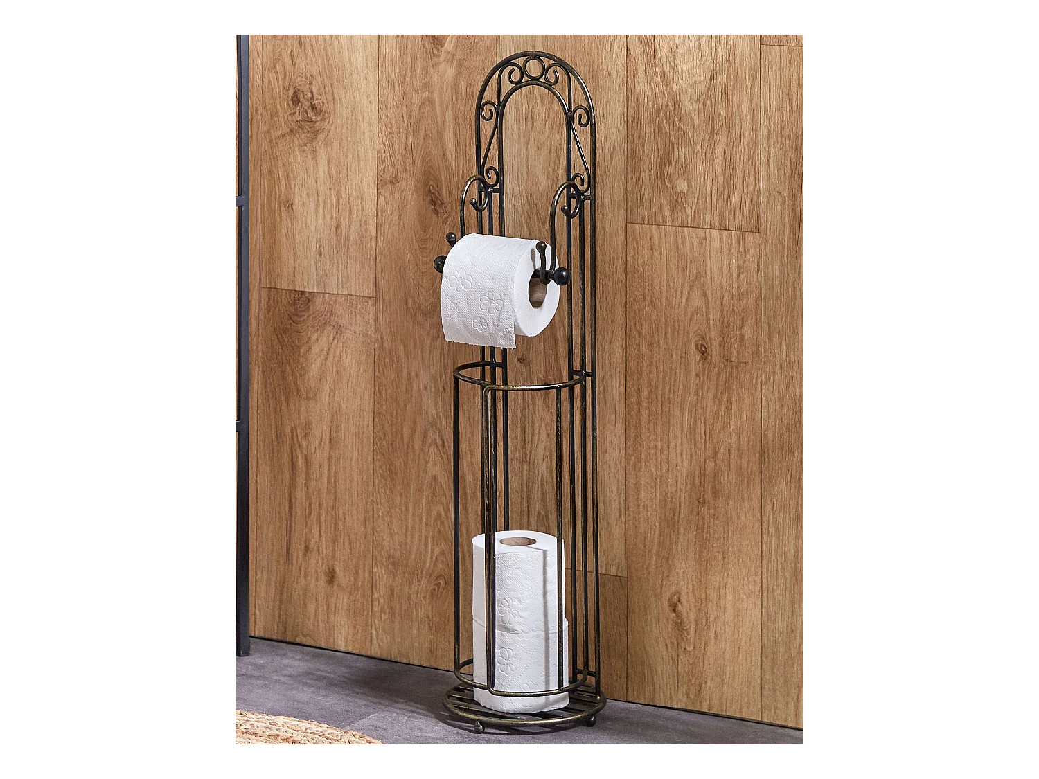 Porte-papier toilette TEMUCO Métal Noir