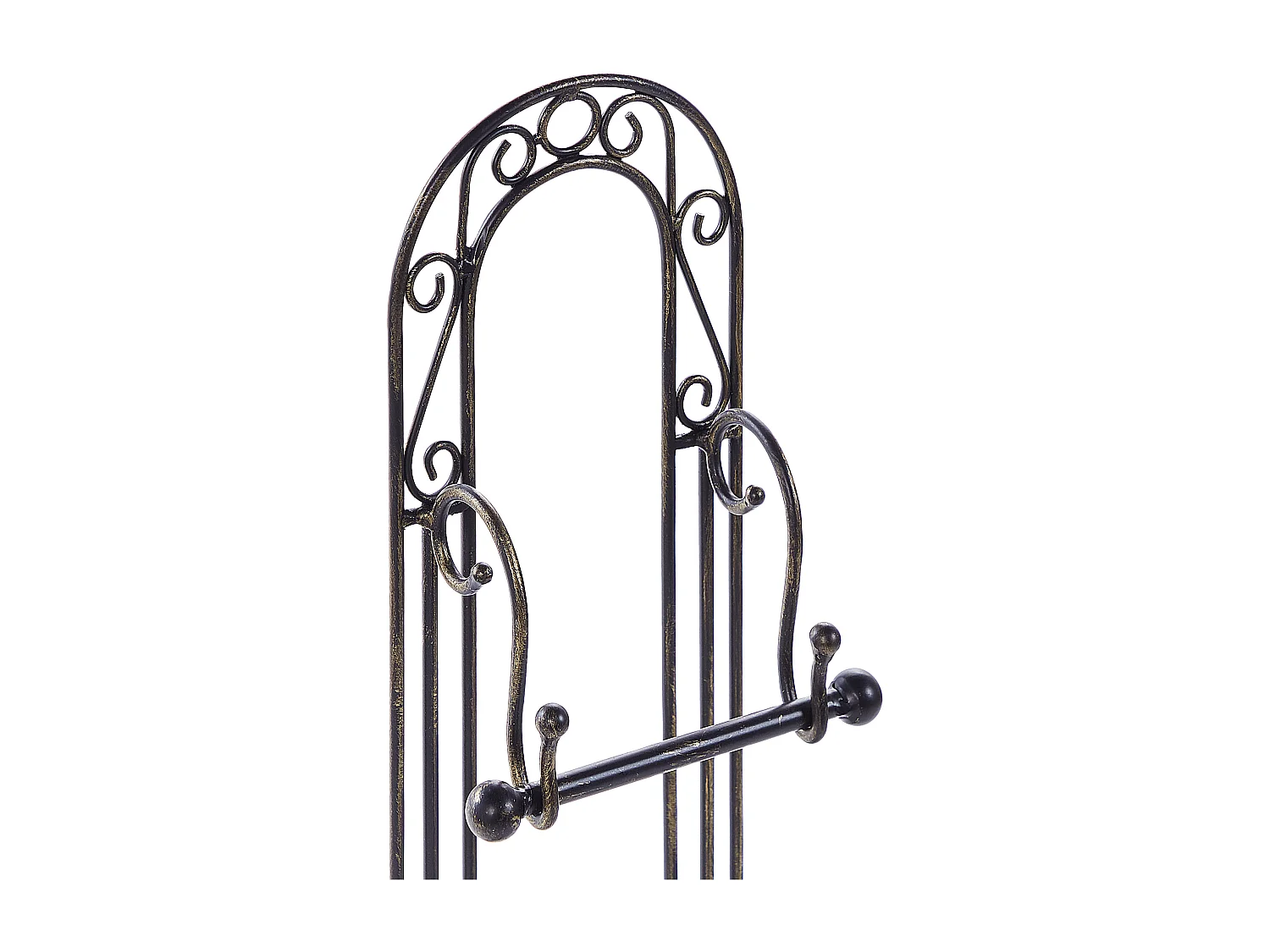 WC Papierhalter Metall schwarz Antik Optik freistehend Retro Vintage Temuco