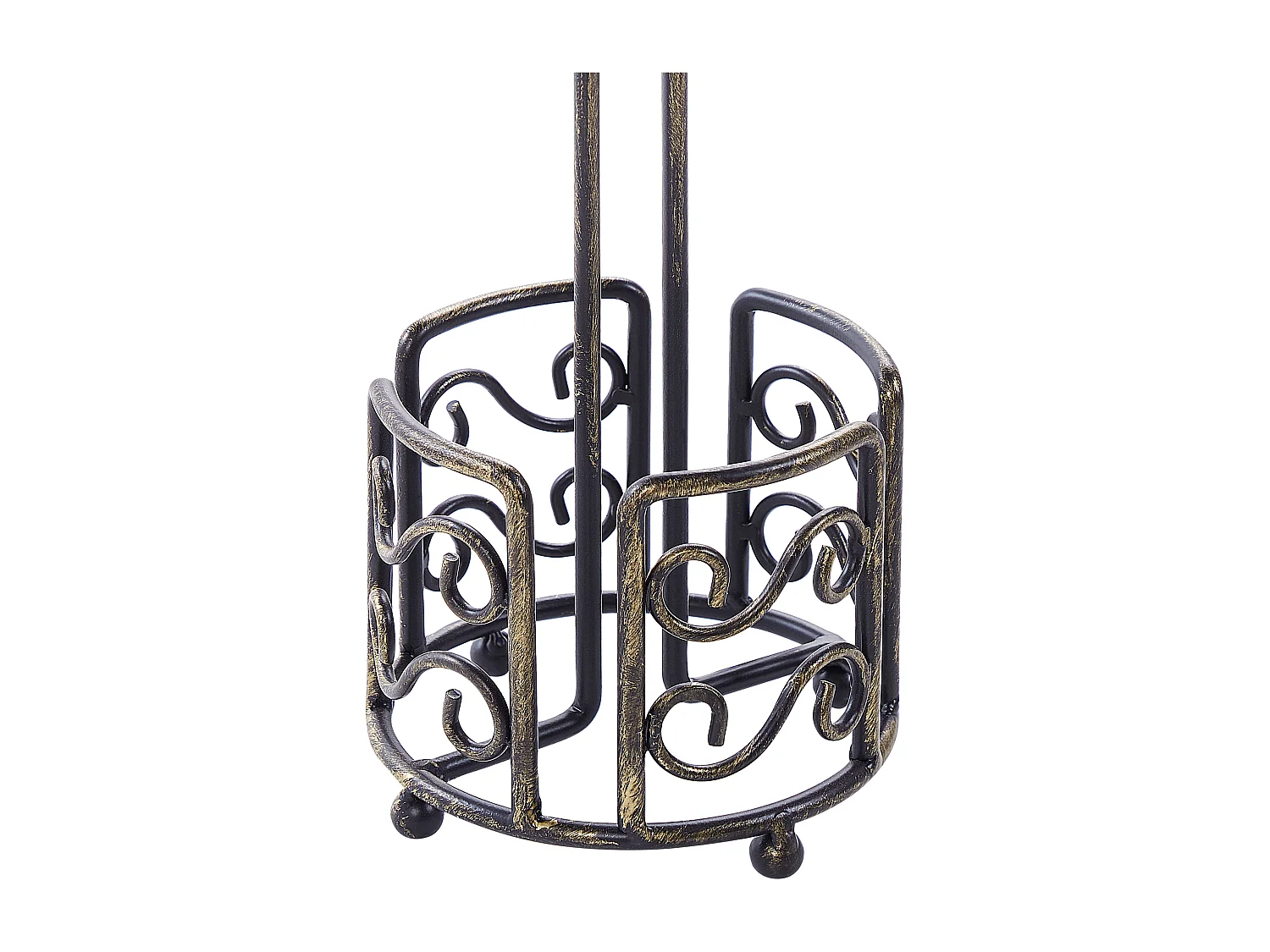 Porte-papier toilette MANDI Métal Noir